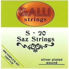 Rafta S20 Bağlama Teli 0,20 Uzun Sap Saz Için S-20