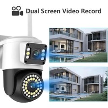 Str Store Yoosee 4mp Çift Lens Ip Kamera - Wifi Açık Kapalı Otomatik Izleme, Su Geçirmez Kablosuz Güvenlik Ev Kamerası, Renkli Gece Görüş, Hareket Algılama