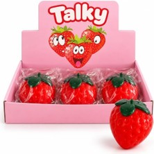 Rafta Çilek Squishy Sıkma Oyuncağı, Beyaz Jel Dolgulu Yumuşak Tpr Fidget Stres Oyuncağı, Esnek ve Şekil Alan Sevimli Çilek Tasarımı, 1 Adet