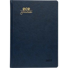 Ece Ajandası Çeşme 2027 Lacivert - Haftalık 110 Gr. Ithal Ivory Kağıt Sert Kapak 19,5X28