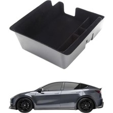Str Store Tesla Model Y/model 3 Için Kol Dayama Iç Düzenleyici Kaymaz Kumaş Kaplama