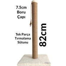 Rafta 82 cm Kedi Tırmalama Tahtası Ekru