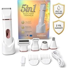 Rafta Kadın Tıraş Makinesi Series 5+1 Seti,yüz/saç/vücut, Hassas Bölge, Yüz & Genital Bölge, Ipx7 Su Geçirmez, Seramik Bıçak, Şarj Standlı