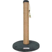 Rafta Yuvarlak Taban Kedi Tırmalama Tahtası 52CM Antrasit