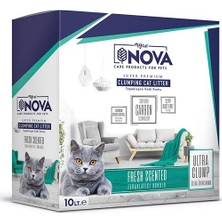 Rafta Nova Ultra Topaklanma (Ferahlatıcı Koku) Premium Kedi Kumu 10LT