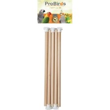 Rafta Plastik Başlıklı Tahta Tünek, 5'li Set, 12 Mm, 30 cm          [enerji Sınıfı A+]