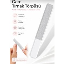 Rafta Cam Tırnak Törpüsü Manikür Parlatıcı, Koruyucu Kılıflı