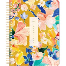 Str Store Spiral Defter - Hayat Güzeldir — 192 Çizgili Sayfalı Tasarım Spiral Defter, Kolej Çizgili, 19,5 cm G x 22,5 cm Y