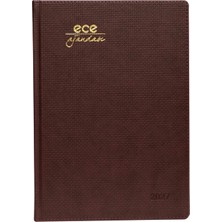 Ece Ajandası Çeşme 2027 Bordo - Haftalık 110 Gr. Ithal Ivory Kağıt Sert Kapak 19,5X28