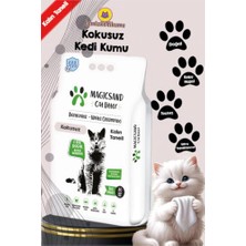 Rafta Kokusuz Kedi Kumu, 20 Lt, Kalın TANELI,%100 Beyaz Bentonit