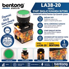 Yaylı Start Buton - Yeşil - LA38 Serisi
