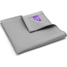 Rafta Silva Premium Mikrofiber Banyo Bezi 40 x 40 cm - Tüy ve Iz Bırakmaz, Suyu Hızla Emer, Fayans, Ayna, Cam ve Duşakabin Için, Yumuşak ve Uzun Ömürlü, Gri