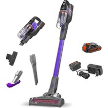 Rafta Black+Decker BHFEV182CP-QW 4'ü 1 Arada Kablosuz Pet Başlıklı Dikey Süpürge (18V, Dar Aralık Aparatı, Torbasız Yer ve El Süpürgesi, Şarj Cihazı ve Duvar Askısı Dahil)