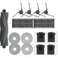Rafta Dreame X40 Ultra Complete L40 Ultra Ae/ce X40 Master Mova P10 Pro P50 Pro Ultra Mop Pads/toz Torbası X4; Hepa X2 Filtresi; Ana Fırçalar X1; Fırçalar