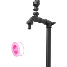 Tr Musluk Su Sütunu, Dış Mekan Dikey Bahçe Su Sütunu, Panda Musluklu - 40 cm Bahçe, Veranda ve