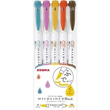 Rafta Zebra Mildliner Brush Pen Rc Set