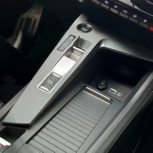 Rafta Peugeot 408 ile Uyumlu Orta Konsol Folyo Kaplama Set/fırçalı Füme