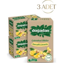 Doğadan Zencefil Limonlu Bitki Çayı 18'li x 3 Adet