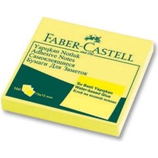 Rafta Faber-Castell Yapışkan Notluk 75X75MM, Sarı