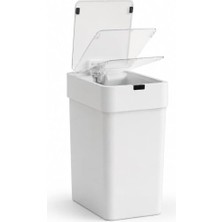 Rafta Otomatik Hareket Sensörlü Çöp Kovası, Banyo Çöp Kovası, Çocuk Odası Çöp Sepeti, Çöp Kutusu, (2 Adet 1.5 V Aa Pil, Piller Pakete Dahil Değildir) 9 Litre - 15X22X32 cm