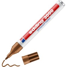 Rafta Eddıng 3000 Kalıcı Marker Toprak Rengi 1 Kalem Yuvarlak Uç 1,5-3 mm Hızlı Kuruyan Kalıcı Marker Suya Dayanıklı, Silinmeye Dayanıklı Karton, Plastik, Ahşap, Metal Için Evrensel Marker