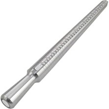 Rafta 4 Ölçülü Aliminyum Metal Usa Hk Yüzük Ölçü Malafası Parmak Ölçer CIN209