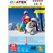 Rafta Epson Ecotank L200 Fotoğraf Kağıdı 10X15 cm Premium Parlak 200 gr 50 Adet