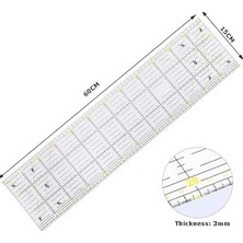 Rafta 15 x 60CM Büyük Boy Şeffaf Terzi Modelist Patchwork Kırkyama Cetvel