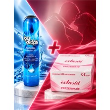 Extasia 100'LÜ Prezervatif + Joy Drops Natural Kayganlaştırıcı Jel 125 ml