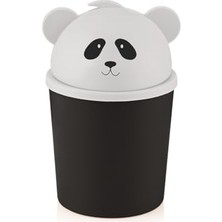 Rafta Panda Çöp Kutusu Masaüstü Tezgahüstü Mini Çöp Kovası Mons 1.7 Lt