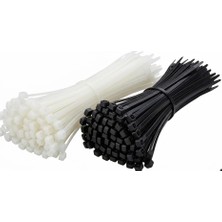 Rafta Kablo Bağı 100'LÜ Paket Plastik Kelepçe, Cırt Elektrik Kablo Bağı