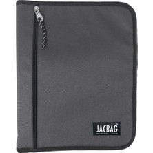 Tr Organizer Fermuarlı Dosya Çanta A4 (Gri)