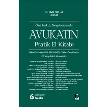 Adalet Yayınevi Özel Hukuk Yargılamasında Avukatın Pratik El Kitabı