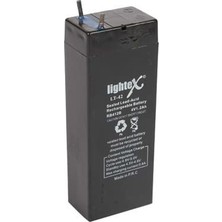 Rafta Akü 4V 1.2A Işıldak Fener 3.5X9X2CM Lightex LT-42N