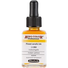 Rafta Schmincke Aero Color Professional Akrilik Airbrush Mürekkebi 28 ml 203 Indian Yellow
