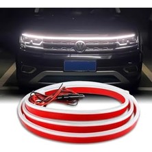 Rafta Chery Omoda 5 Comfort ile Uyumlu Kaput Ledi, Gündüz Ledi, Silikon 150CM Beyaz Araç Kaput LED Şerit