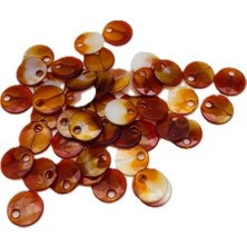 Rafta Angel Çanta Aksesuar Taba Golden Ebruli Renk 2 cm Pul 100 gr (Sedef Görünümlü Plastik)