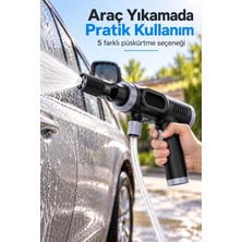 TeknoKapsül Type C Şarjlı Araba Yıkama Makinesi Hortum ve Aksesuar Seti