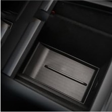 Rafta OLED Garaj Orta Konsol Alt Saklama Matı Siyah Tesla Model Y Juniper ile Uyumlu