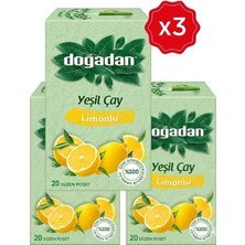 Doğadan Yeşil Çay Limonlu 20'li x 3 Adet