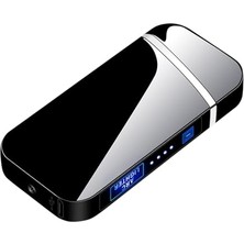 Rafta Valkyrie Şarjlı Zsız Dokunmatik USB Çakmak Plazma Siyah