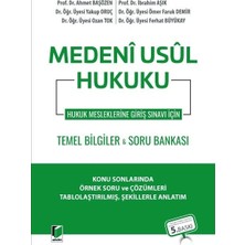 Adalet Yayınevi Medeni Usul Hukuku - Hukuk Mesleklerine Giriş Sınavı Için Temel Bilgiler ve Soru Bankası