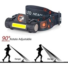 Rafta Winlite Kafa Lambası Far Su Geçirmez Cob LED Dahili USB Şarj Edilebilir 18650 Pil Çalışma 5W