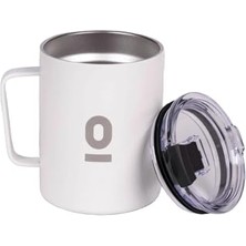 Rafta Espressolab Paslanmaz Çelik Vakumlu Kupa, 360 Ml, Beyaz, Metal