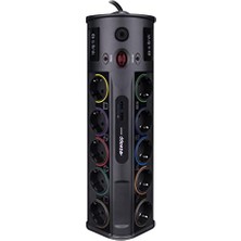 Rafta Swapp SWV-PRZ010 1.8m 1860 Joule 1.5mm 2 USB Port 2.1A/5V 16A 250V 3680W 10LU Akım Kor.priz