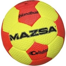 Rafta Avessa Mazsa Celluler Rubber Hentbol Topu No:0, Tek Ebat, KRL-HB-KRC00000, Kırmızı-Sarı