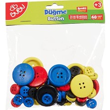 Rafta Bu-Bu Düğme 1,2cm (50 Adet) - 2,5cm (10 Adet) 60'lı Renkli