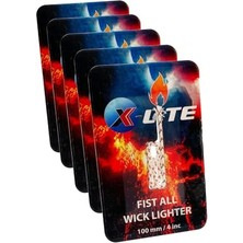 Rafta X-Lite Çakmak Fitil Tek Ebat 5li Fitil