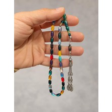 Gümüştel El Sanatları Orijinal Ateş Kehribar Bonibon 10*5 mm
