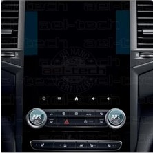 Rafta Renault Megane 4 Uyumlu Dijital Klima Gösterge Üstü 9h Nano Ekran Koruyucu, 2'li Set